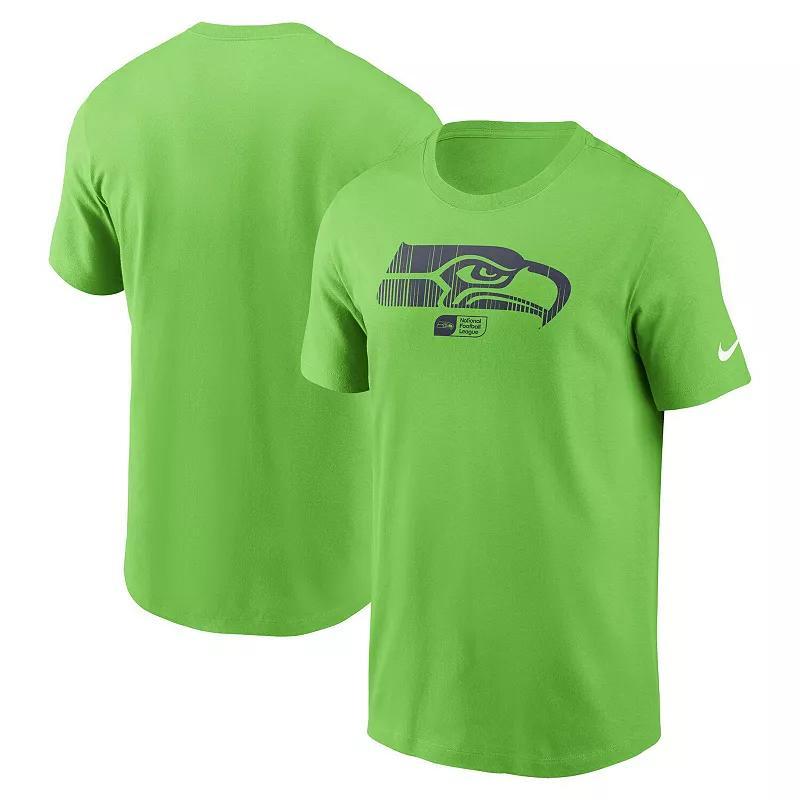 Mens Nike Neon Green Seattle Seahawks Muscle T-Shirt Product Image