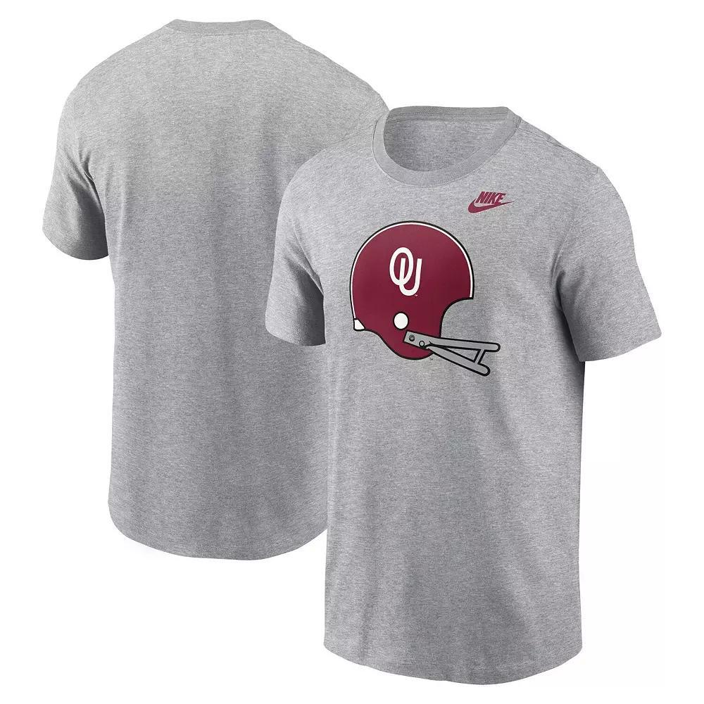 Men's Nike Heather Gray Oklahoma Sooners Legacy Helmet T-Shirt, Size: 2XL, Grey Product Image