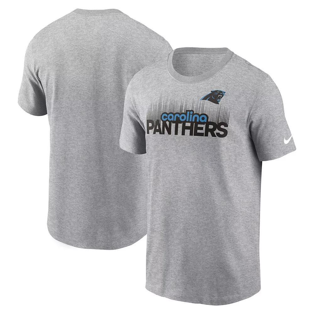 Men's Nike  Heather Gray Carolina Panthers Local Essential T-Shirt, Size: XL, Grey Product Image