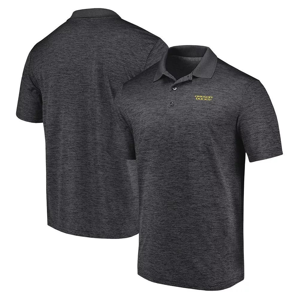 Men's Fanatics Branded  Heather Charcoal Oregon Ducks Primary Logo Polo, Size: Medium Product Image