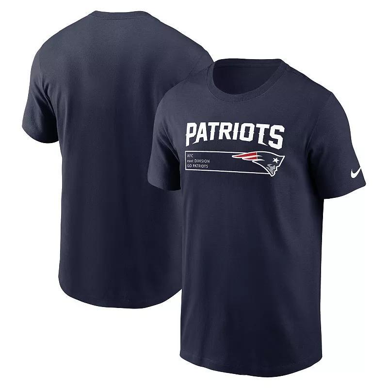 Men's Nike Navy New England Patriots Division Essential T-Shirt, Size: Large, Blue Product Image