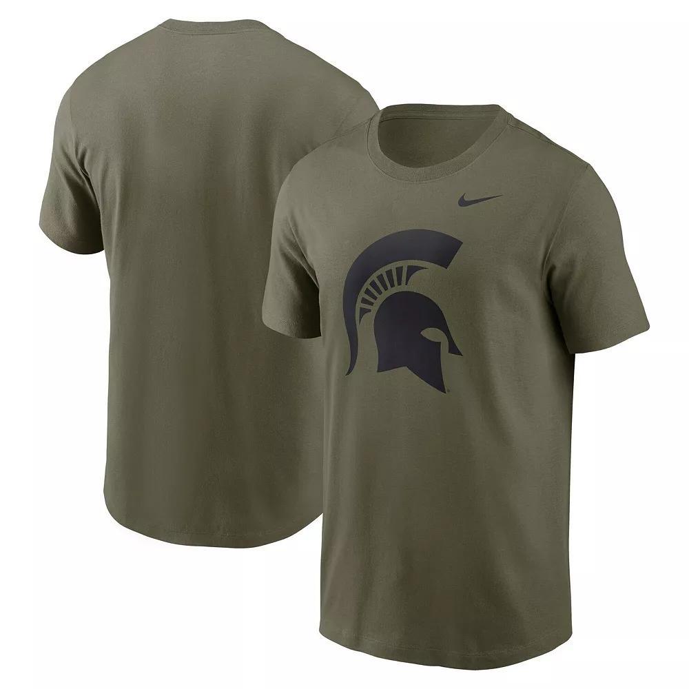 Men's Nike Olive Michigan State Spartans 2024 Military Appreciation Tonal Logo Performance T-Shirt, Size: 2XL, Team Product Image
