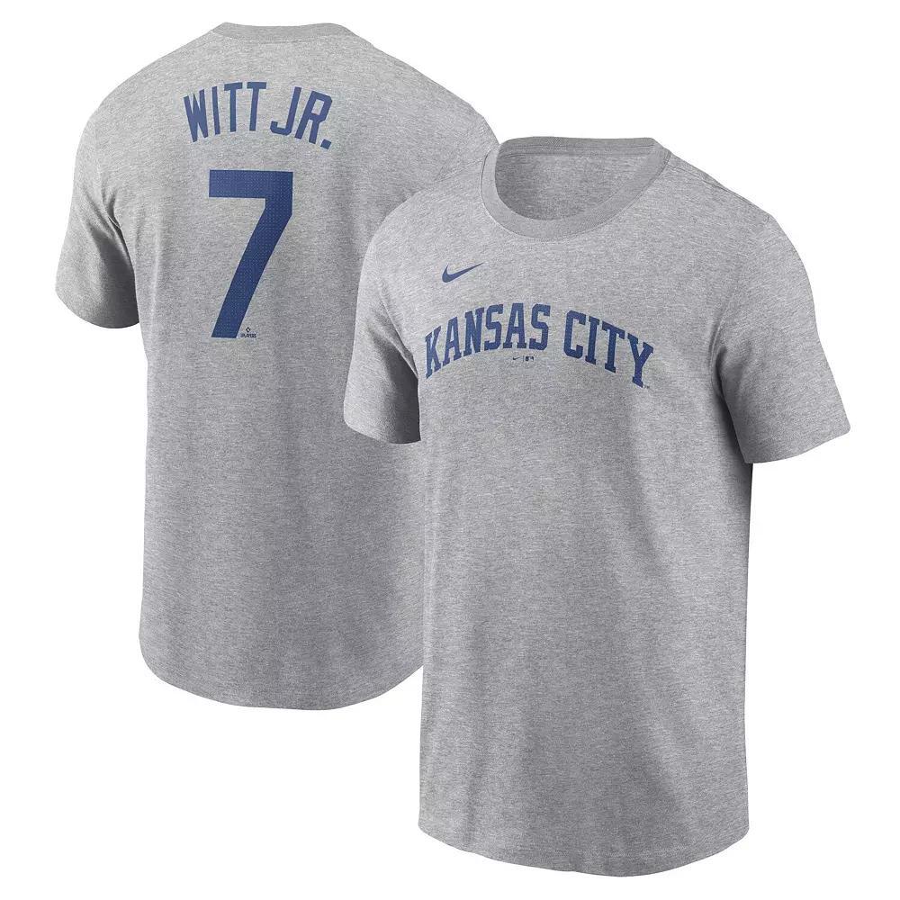 Men's Nike Mike Trout Gray Los Angeles Angels Fuse Name & Number T-Shirt, Size: 2XL, Grey Product Image