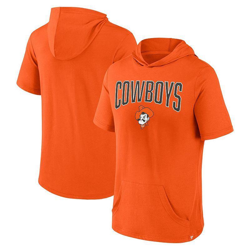 Mens Fanatics Branded Oklahoma State Cowboys Outline Lower Arch Hoodie T-Shirt Product Image