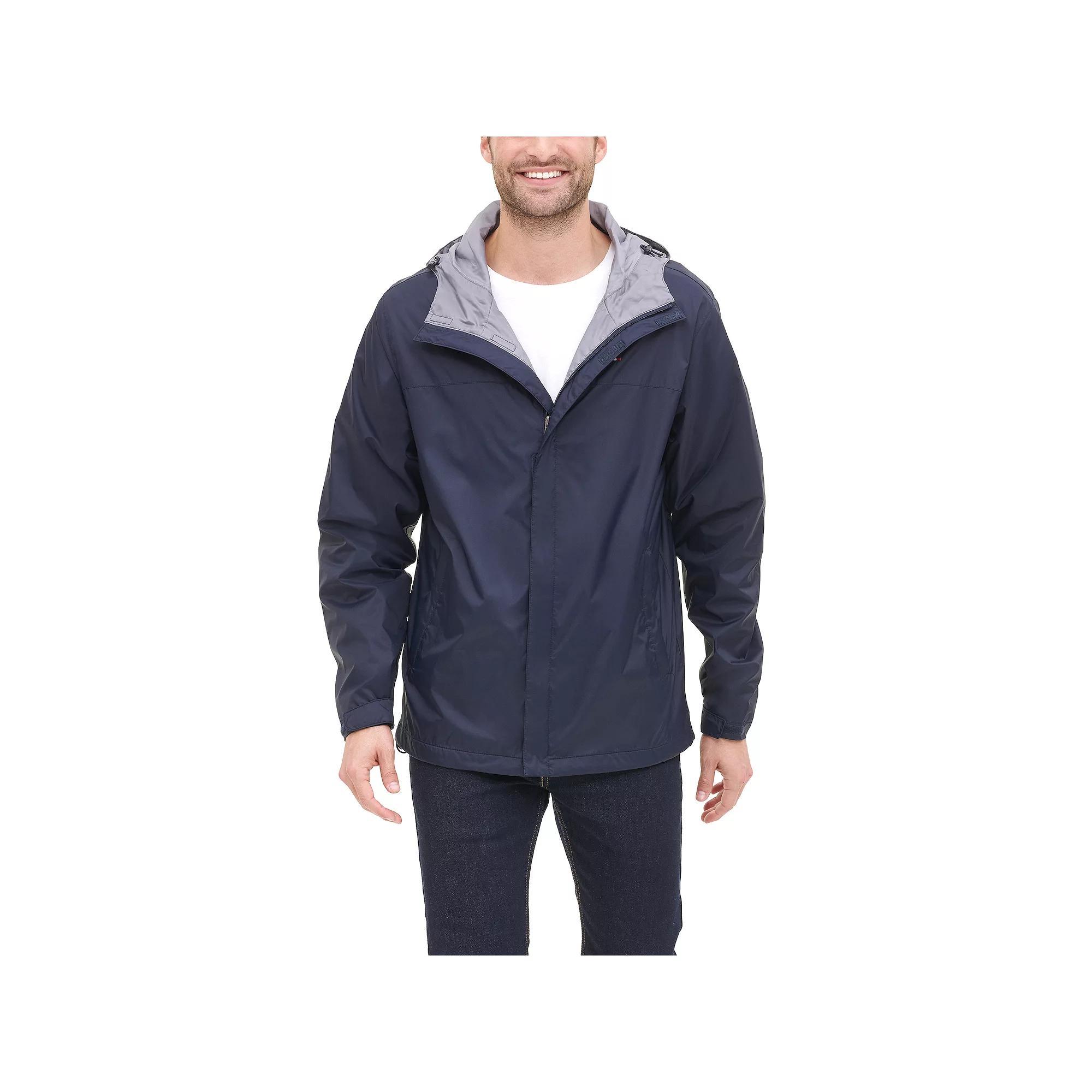Big & Tall Tommy Hilfiger Hooded Rain Jacket, Men's, Size: 4XB, Green Product Image