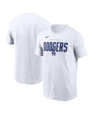 Nike Mens White Los Angeles Dodgers Home Team Bracket Stack T-Shirt Product Image