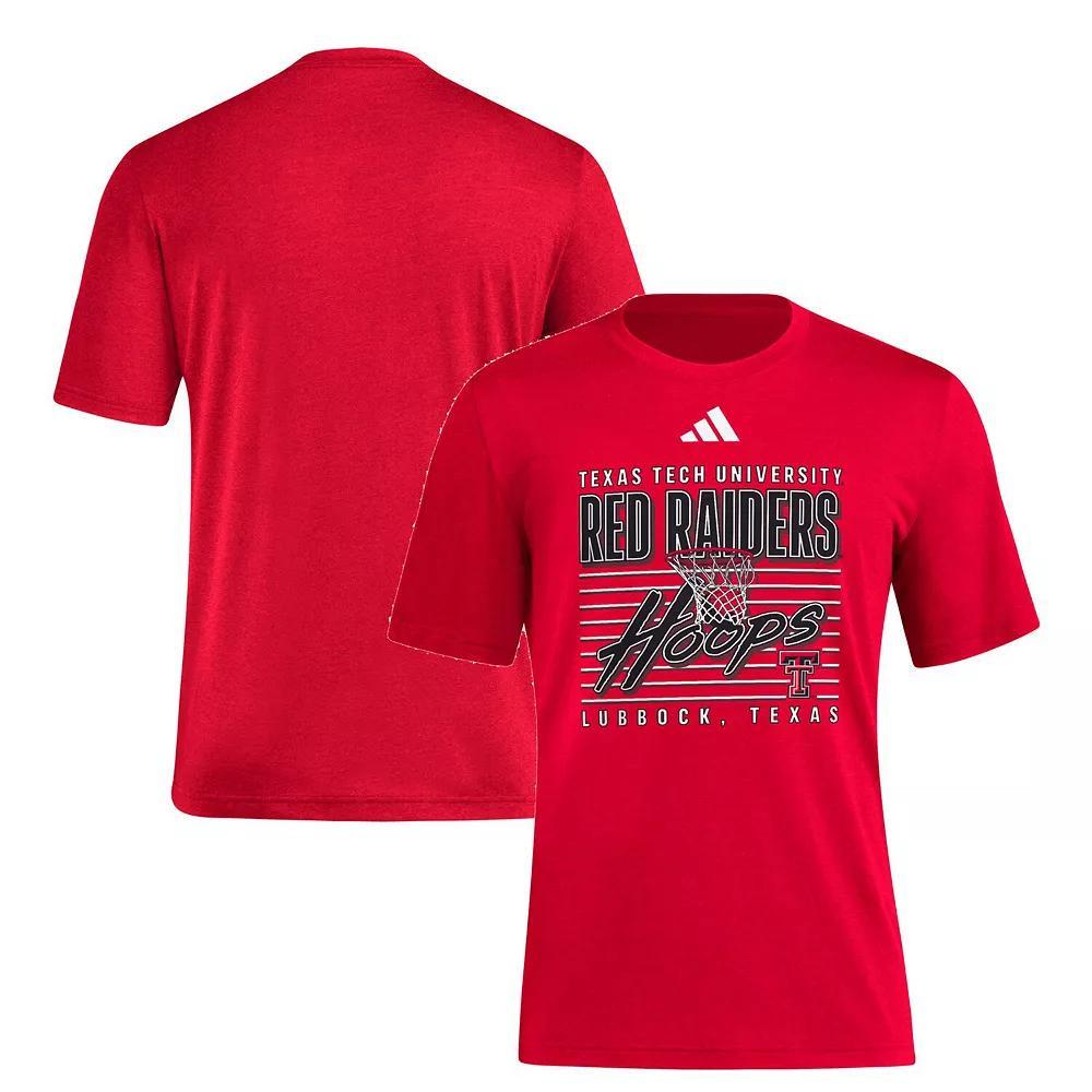 Men's adidas Red Texas Tech Red Raiders Locker Swish Tri-Blend T-Shirt, Size: Medium Product Image