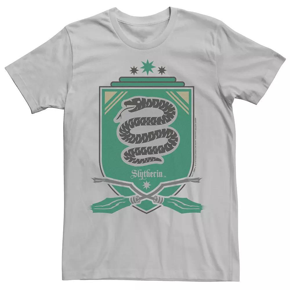 Men's Harry Potter Slytherin House Crest Chest Logo Tee, Size: XL, Silver Product Image