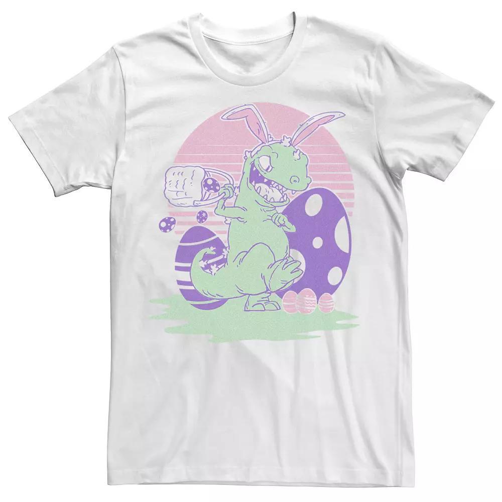 Men's Rugrats Reptar Eggs Easter Tee, Size: Medium, White Product Image