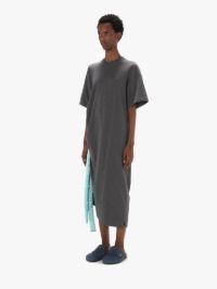 SATIN T-SHIRT DRESS in grey | JW Anderson US  Product Image