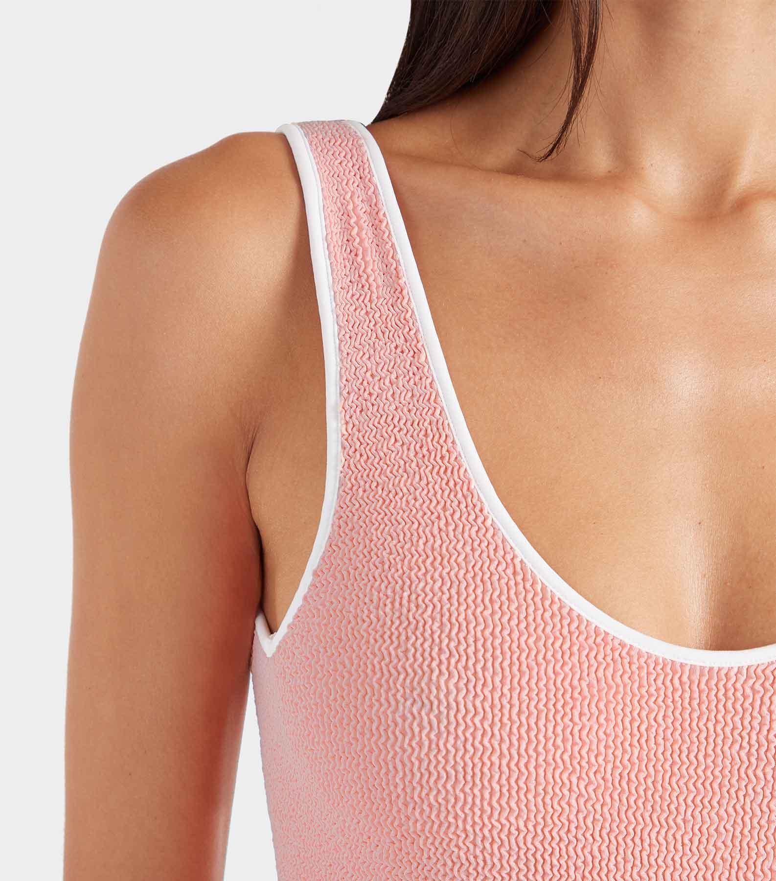 Faye Swim - Peach/White Product Image