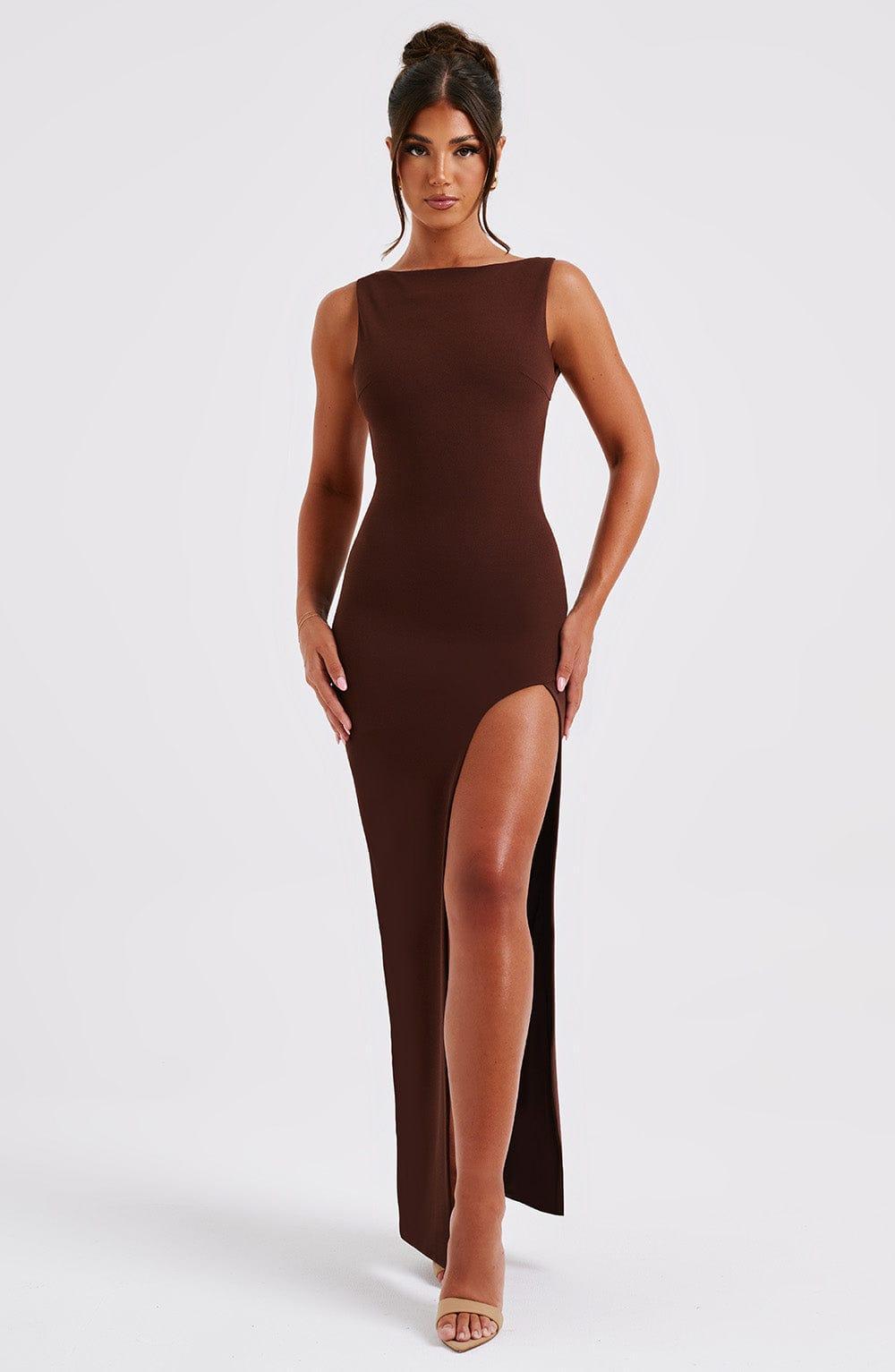 Kassandra Maxi Dress - Chocolate Product Image