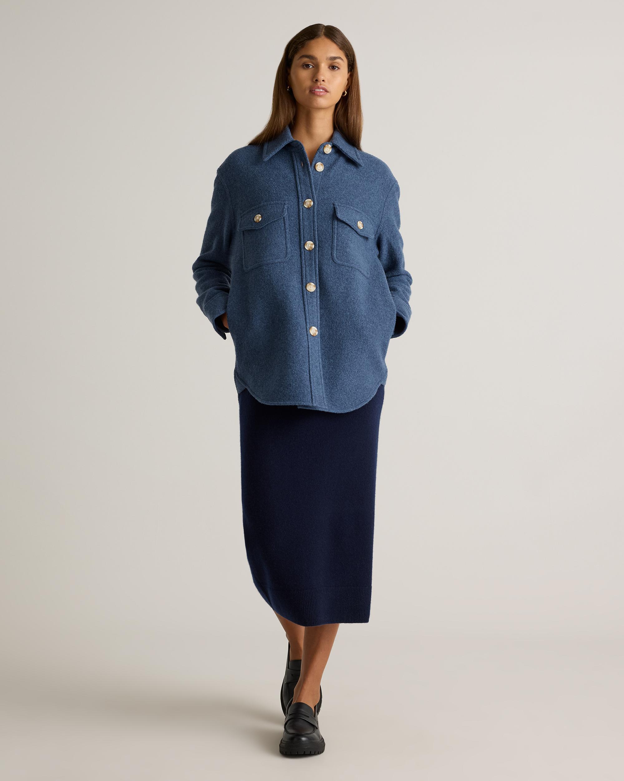 Quince | Women's 100% Merino Wool Shirt Jacket Size XS Product Image