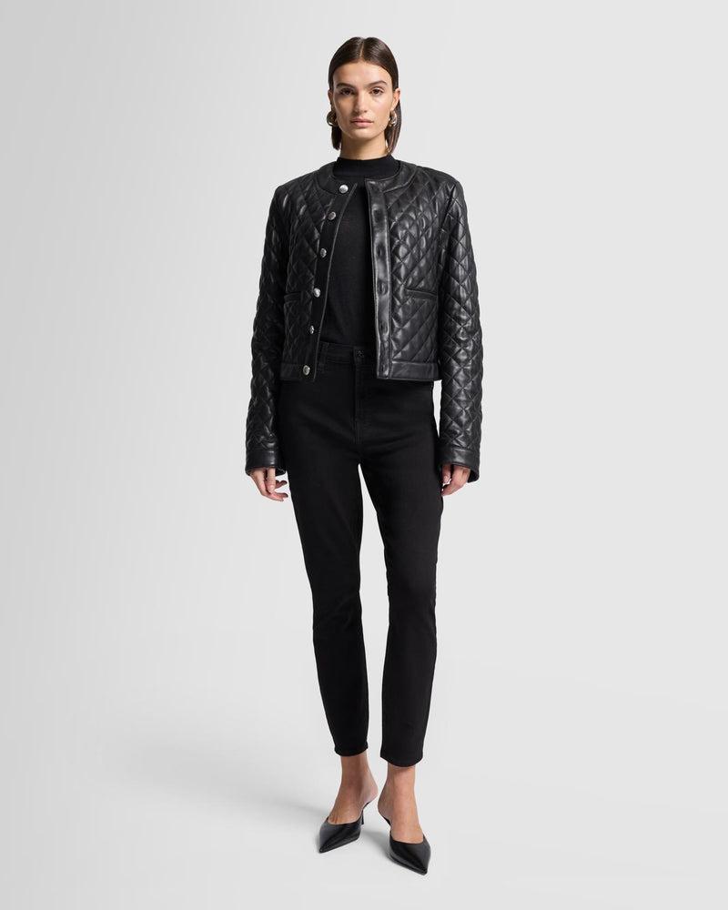 Quilted Leather Jacket Product Image
