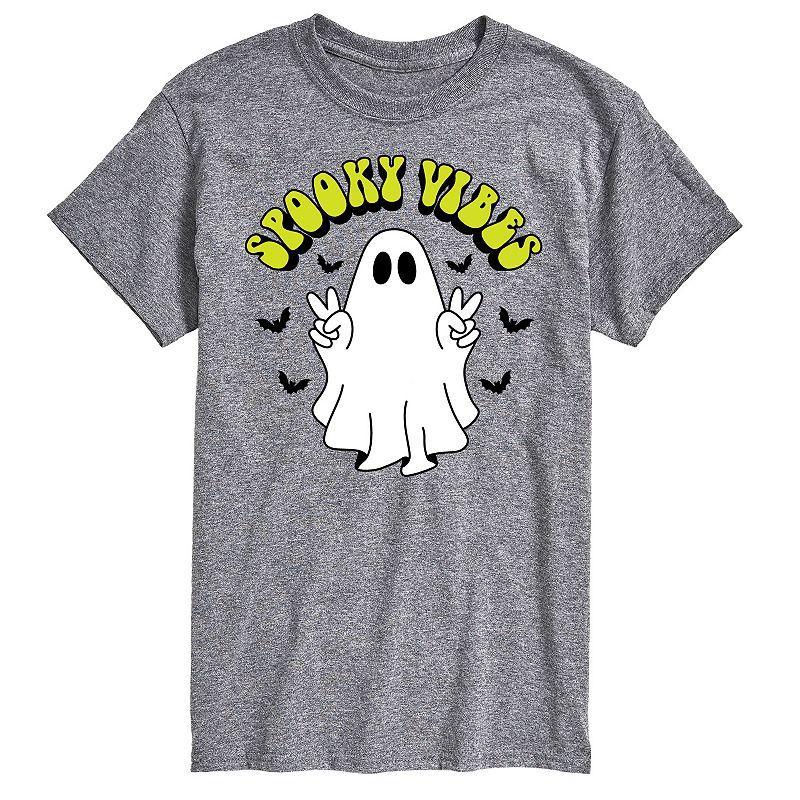 Big & Tall Spooky Vibes Ghost Graphic Tee, Mens Product Image