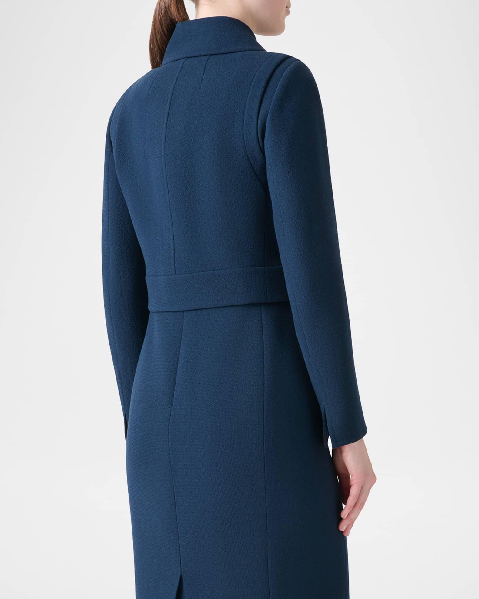 Dana Asymmetric-Button Wool Crepe Jacket Product Image