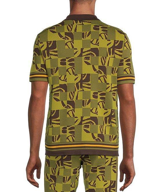 Murano Crocodile World Collection Block Jacquard Short Sleeve Woven Camp Shirt Product Image