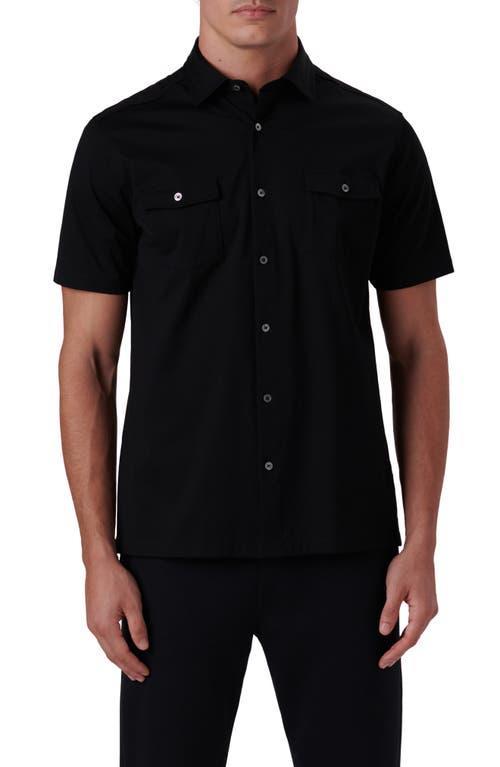 Mens OoohCotton Short-Sleeve Shirt with Chest Pockets Product Image