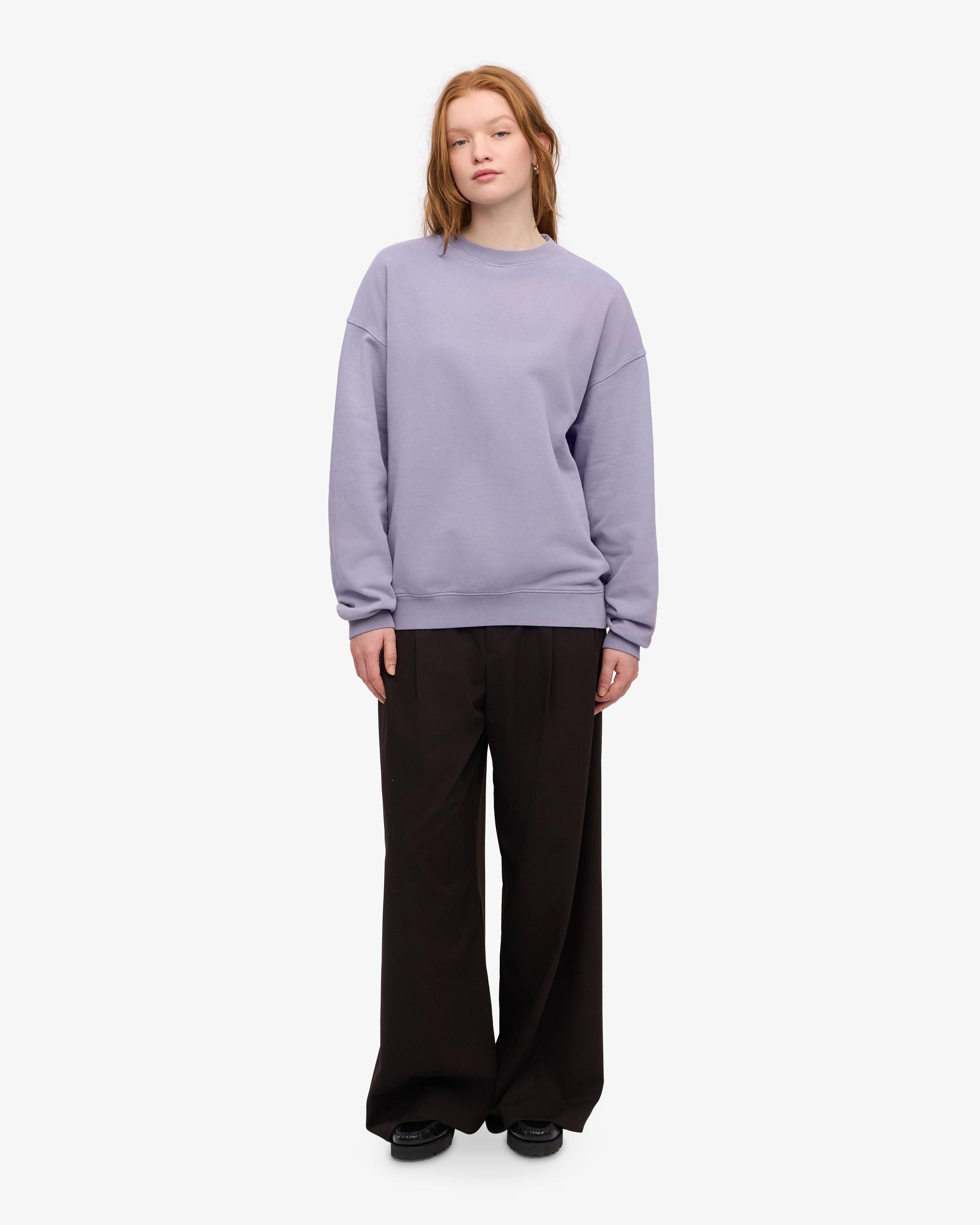 Organic Oversized Crew - Purple Jade Product Image