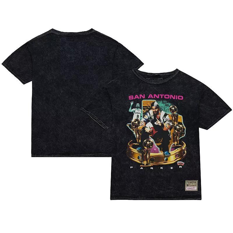 Mens Mitchell & Ness Tony Parker San Antonio Spurs Crowned T-Shirt Product Image