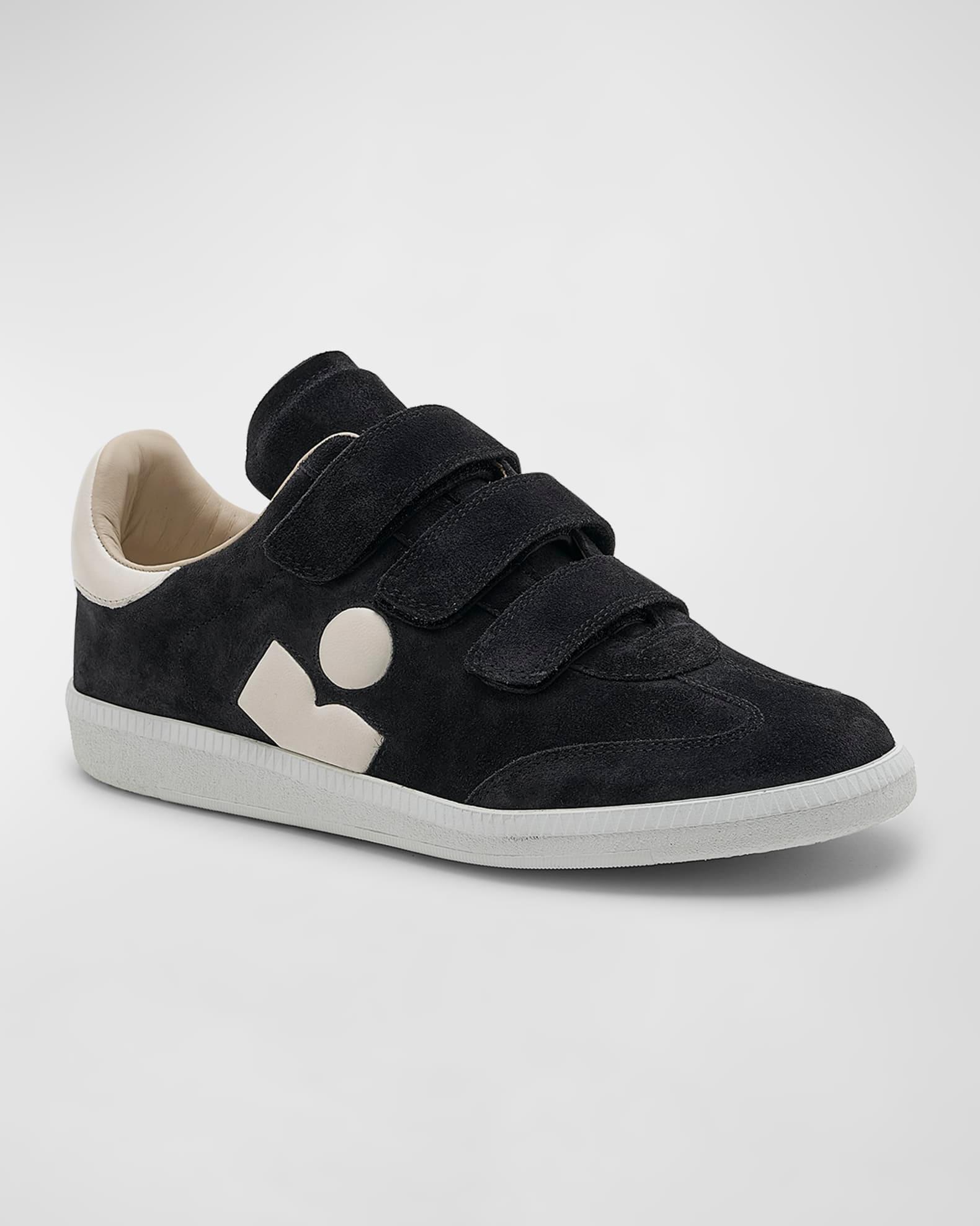 Beth Mixed Leather Triple-Grip Sneakers Product Image