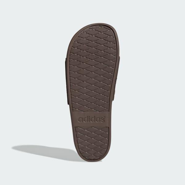 adidas Adilette Stripe Comfort Men's Slide Sandals, Size: 14, Earth Strata Product Image