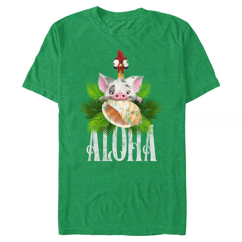 Disney's Moana Aloha Big & Tall Graphic Tee, Men's, Size: XL Tall, Kelly Grey Product Image
