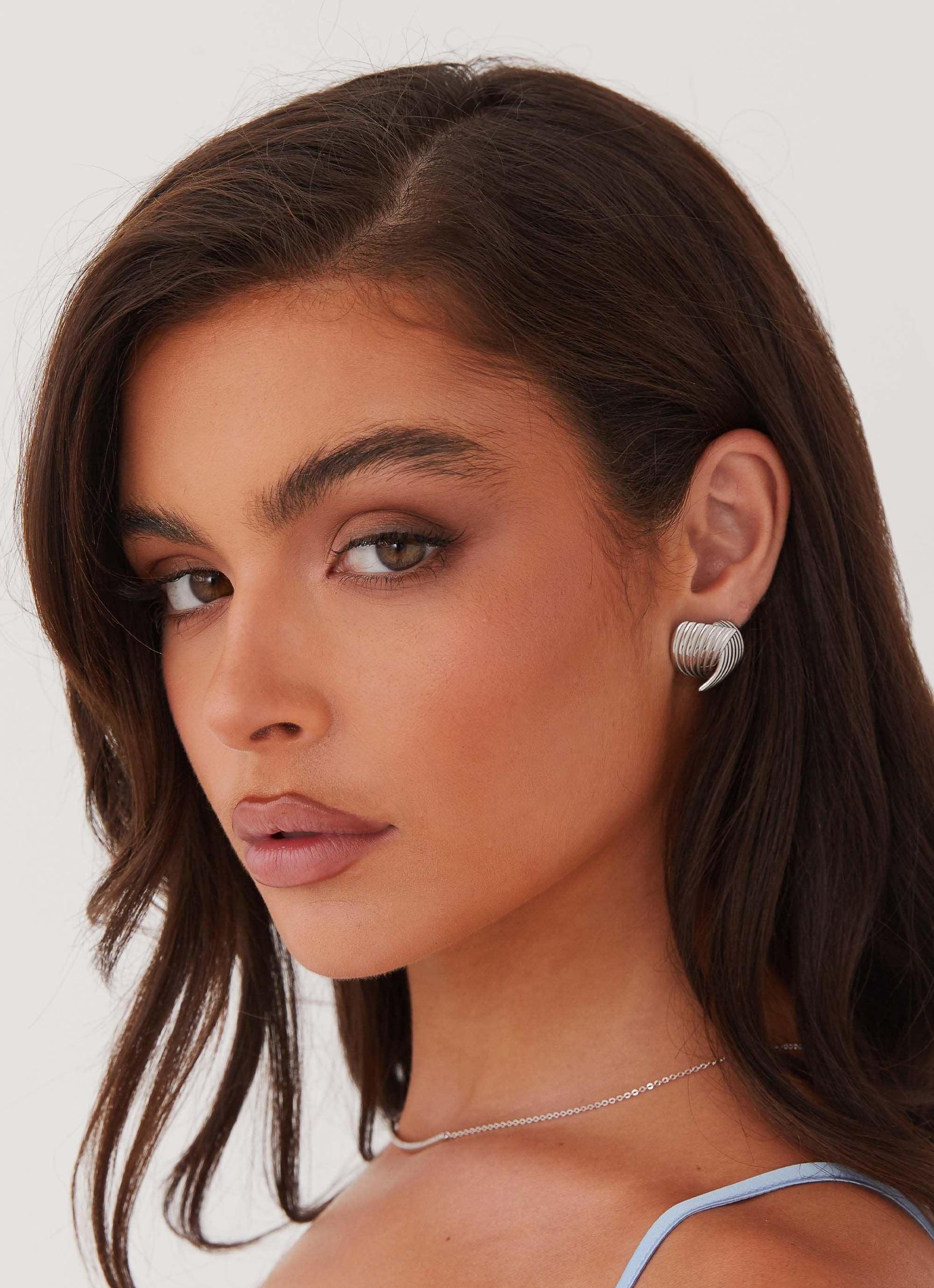 Me And You Earrings - Silver Product Image
