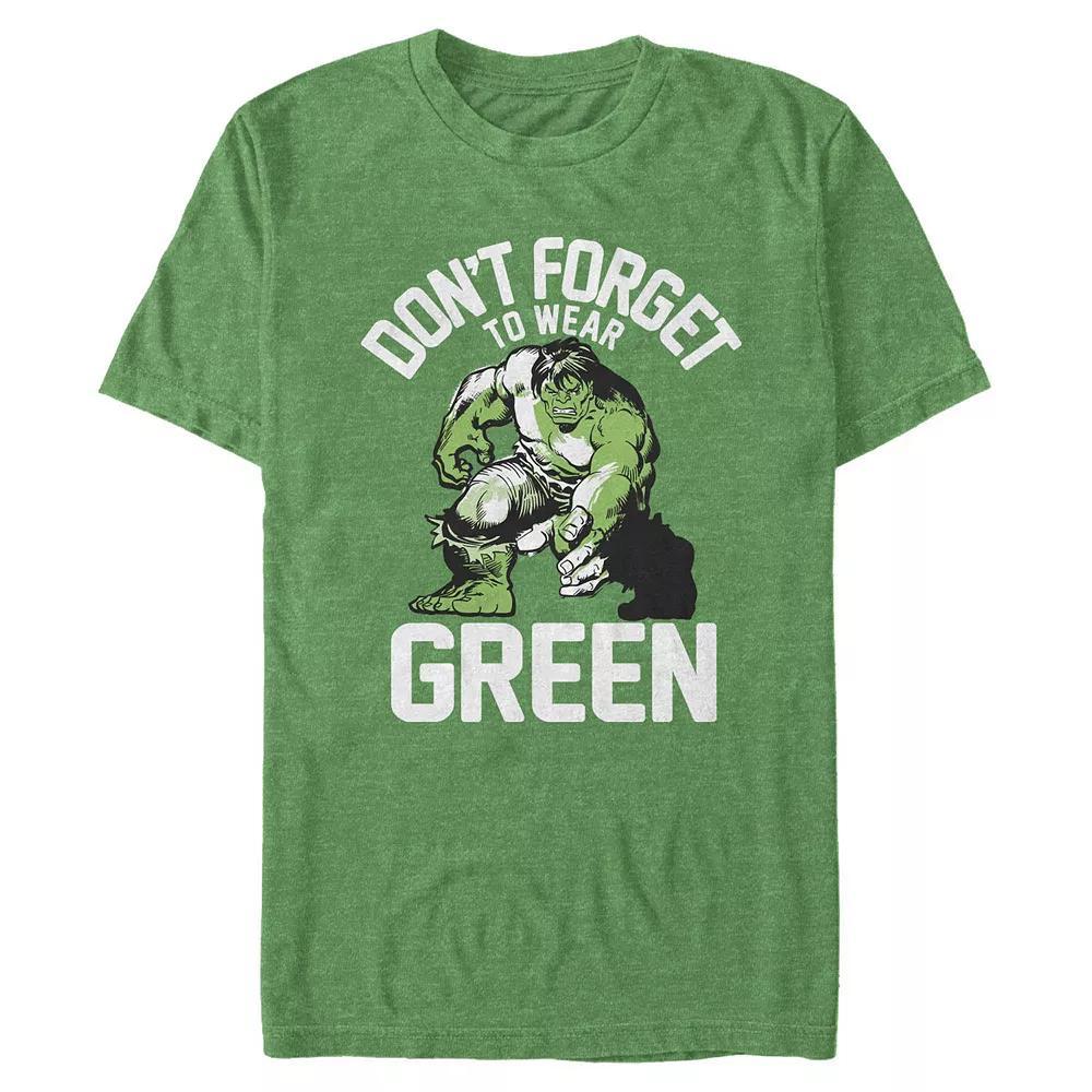 Big & Tall Marvel The Hulk Graphic Tee, Men's, Size: 3XL, Kelly Grey Product Image