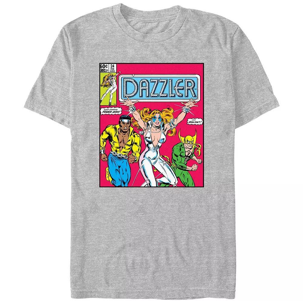 Men's Dazzler Action Cover Graphic Tee, Size: Large, Athletic Grey Product Image