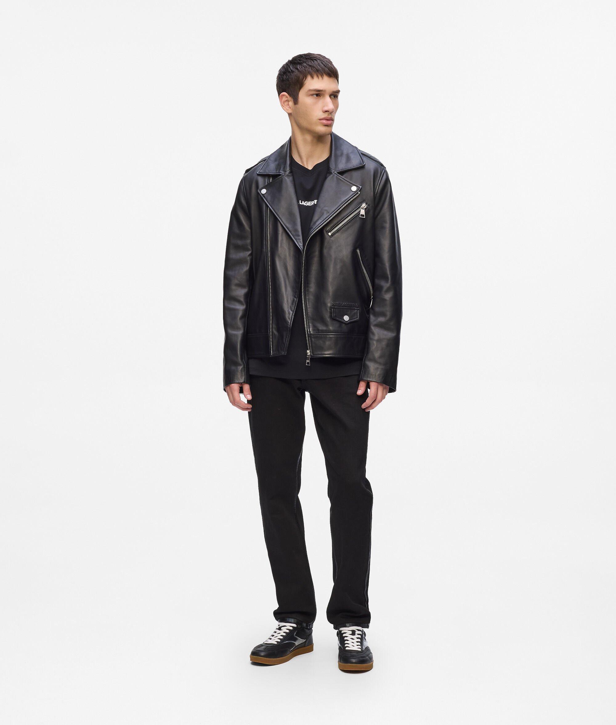 KARL ESSENTIAL LEATHER JACKET Product Image