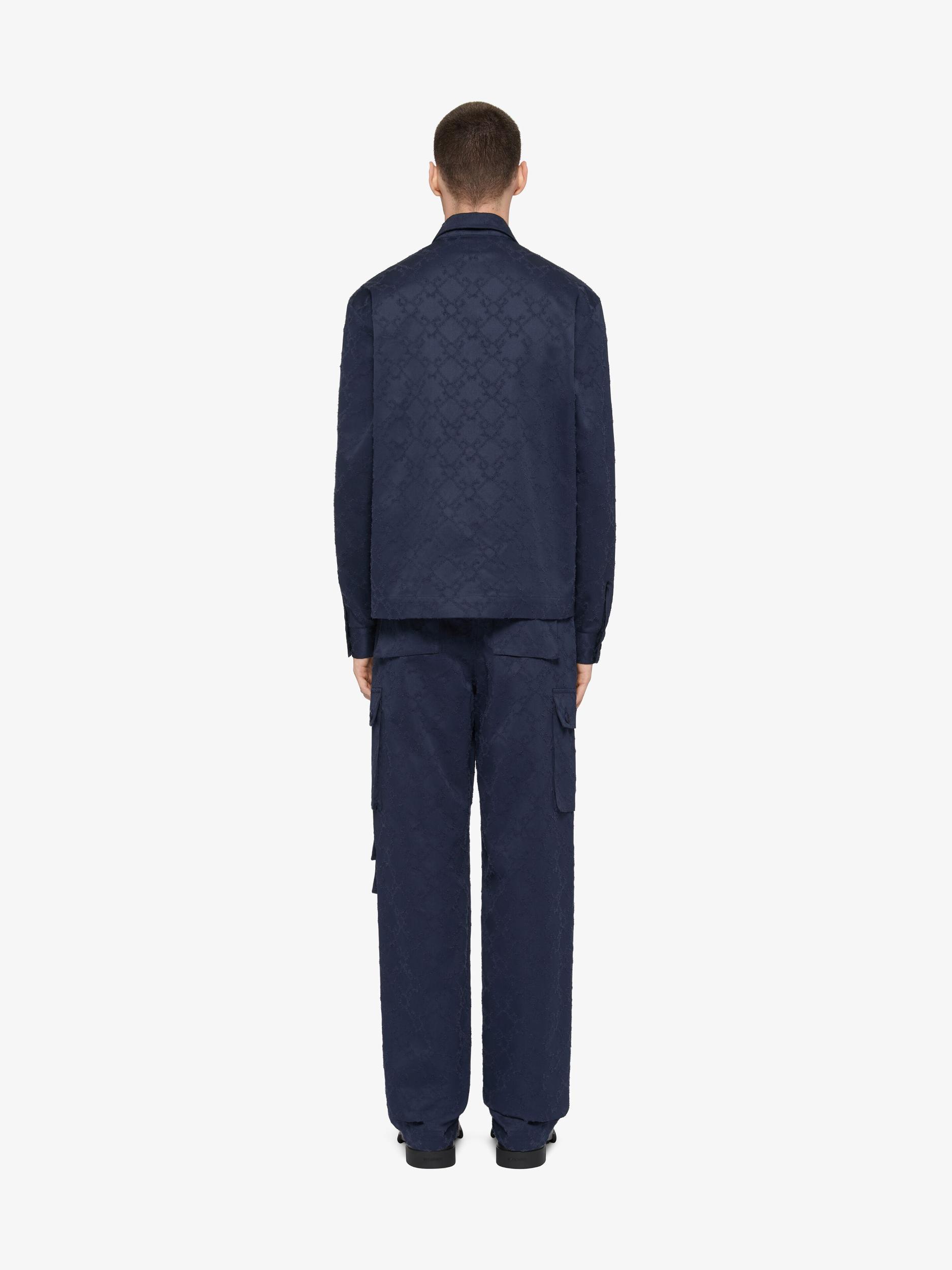 Cargo pants in monogram 72 cotton Product Image
