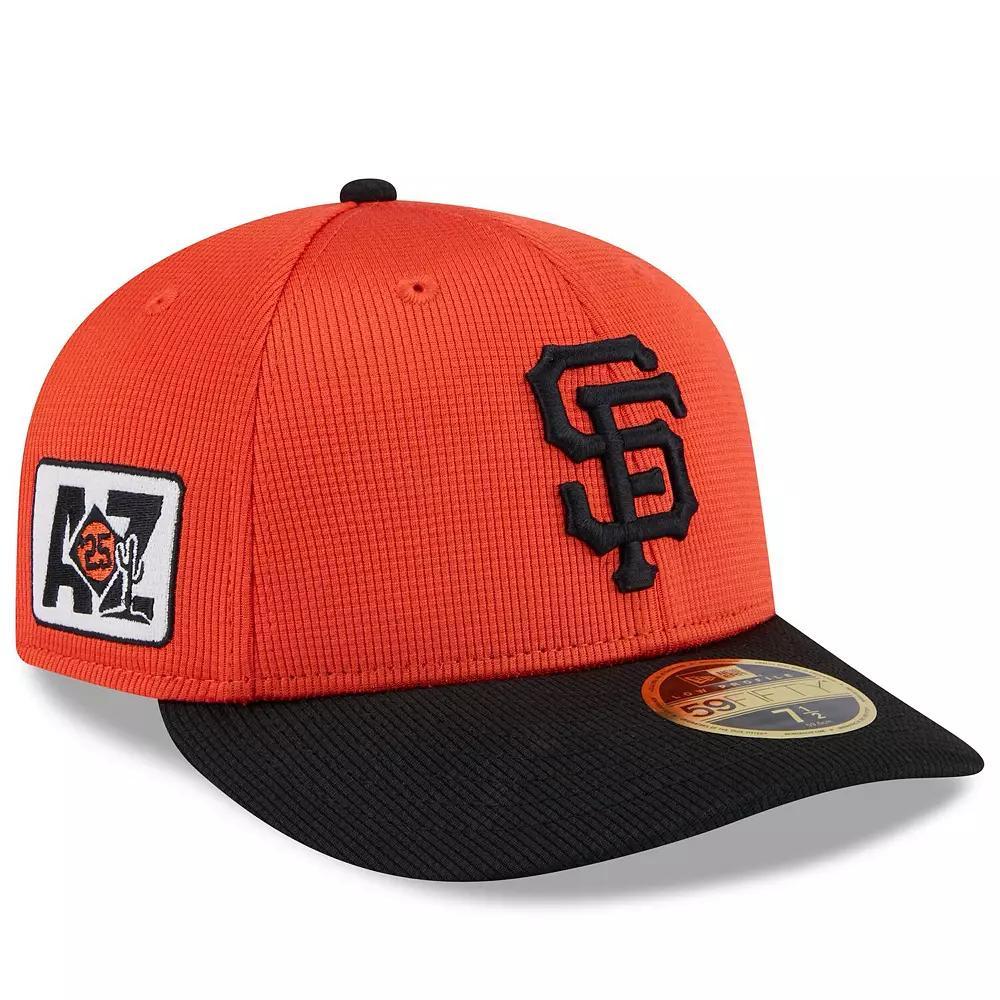 Men's New Era  Orange/Black San Francisco Giants 2025 Spring Training Low Profile 59FIFTY Fitted Hat, Size: 7 Product Image