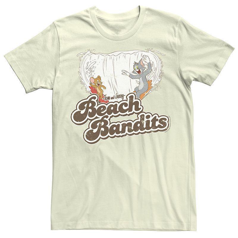 Men's Tom & Jerry Beach Tee, Size: 3XL, Natural Product Image