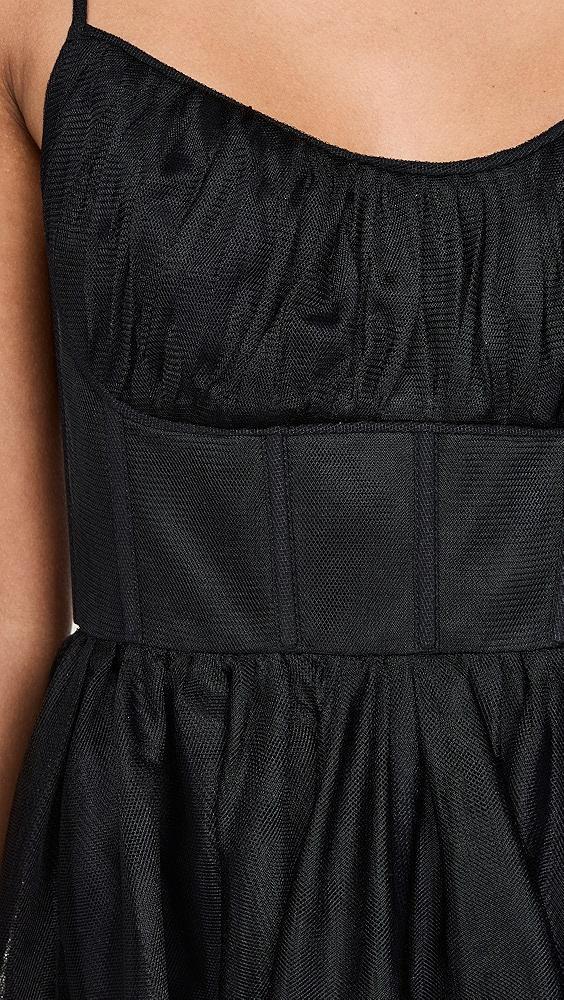 Zimmermann Tulle Corset Midi Dress | Shopbop Product Image