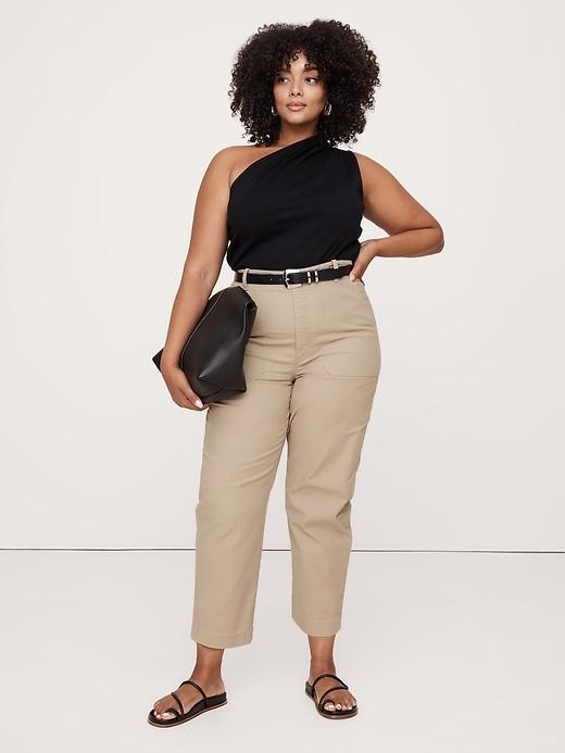 High-Rise Barrel Utility Chino Product Image