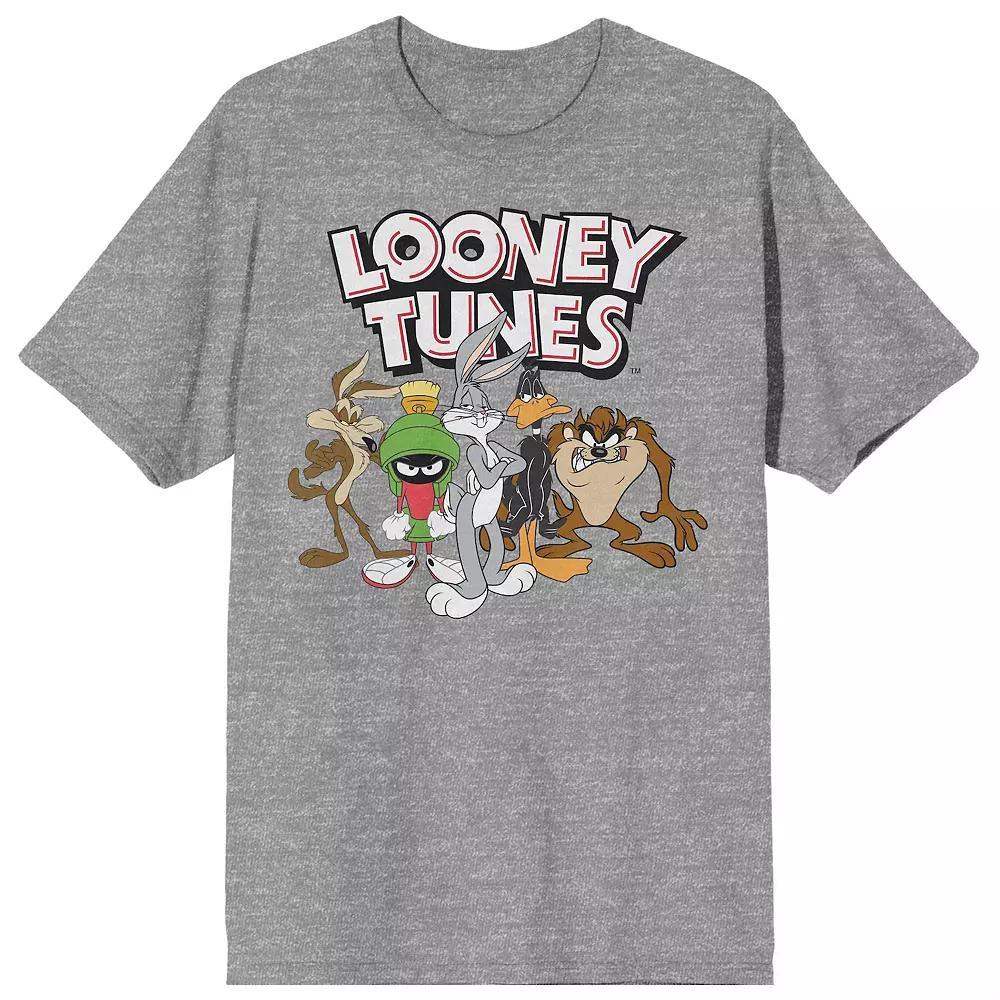 Men's Looney Tunes Character Group Graphic Tee, Size: XL, Gray Product Image