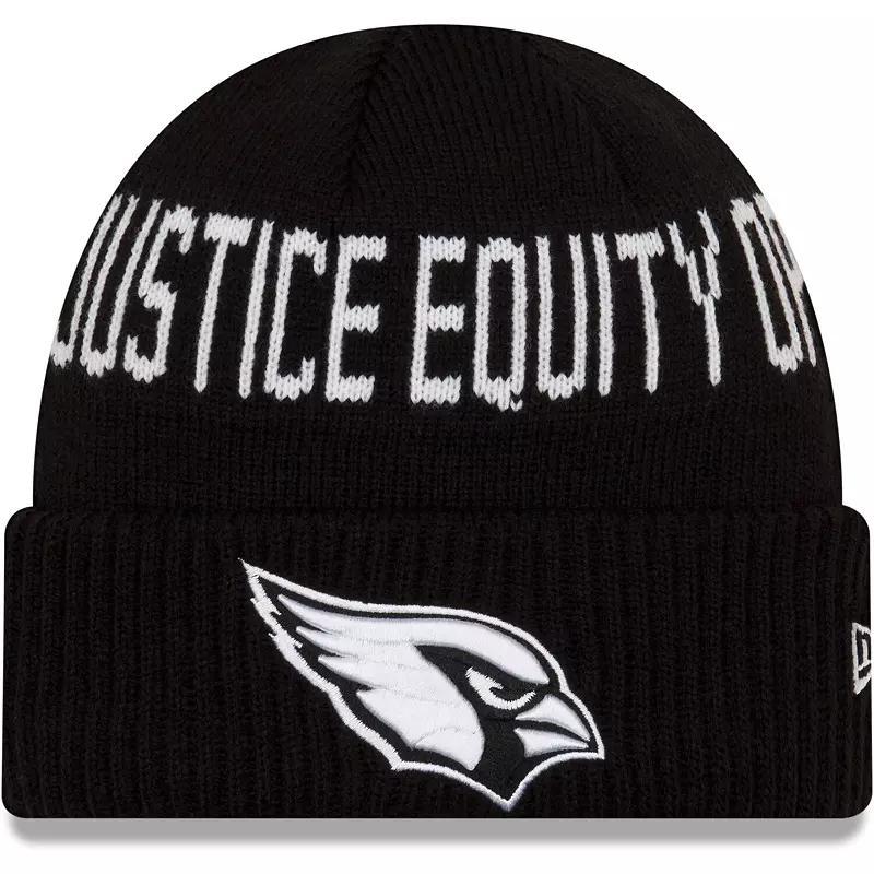 Mens New Era Arizona Cardinals Team Social Justice Cuffed Knit Hat Product Image