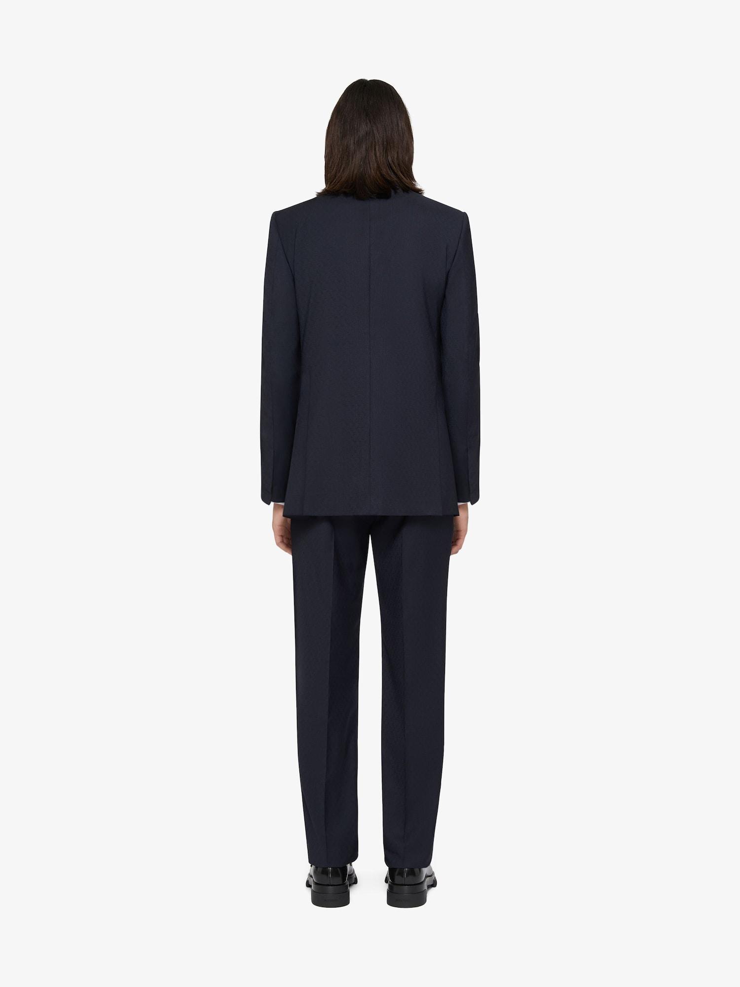 Slim fit tailored pants in wool with 2G clip Product Image