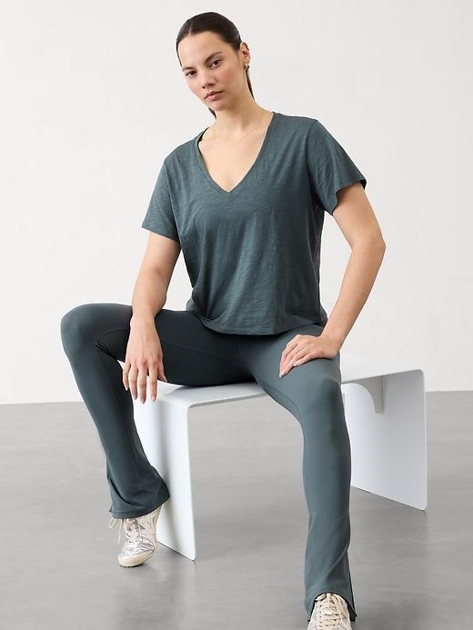 Essential Slub V-Neck Tee Product Image