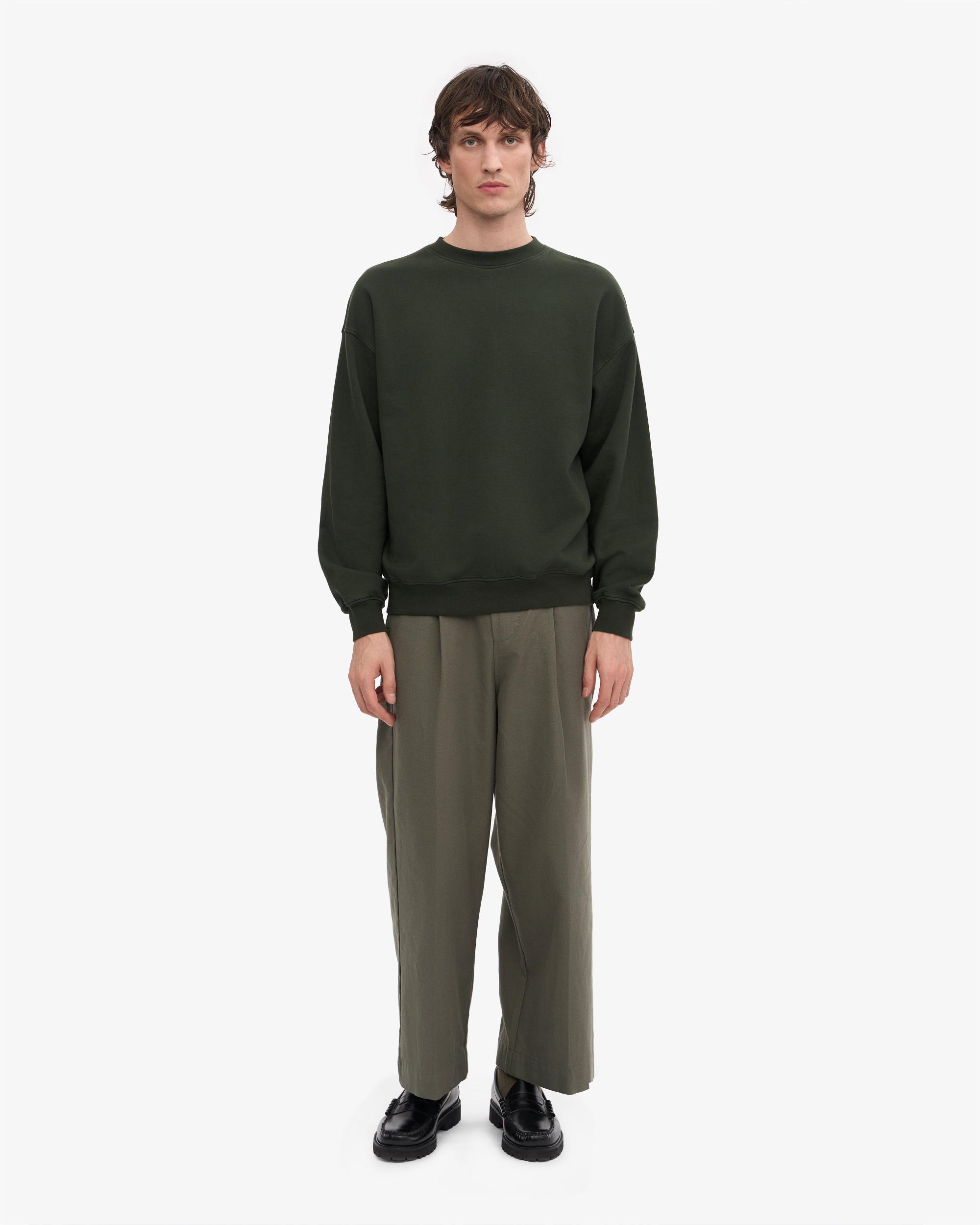 Organic Oversized Crew - Deep Black Product Image