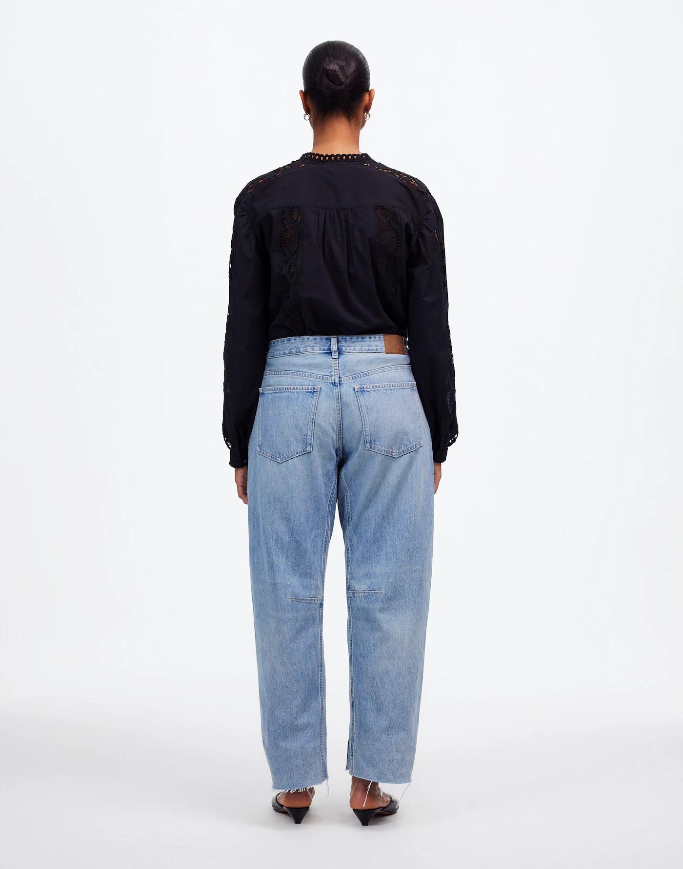 The Curvy Darted Barrel-Leg Jean Product Image