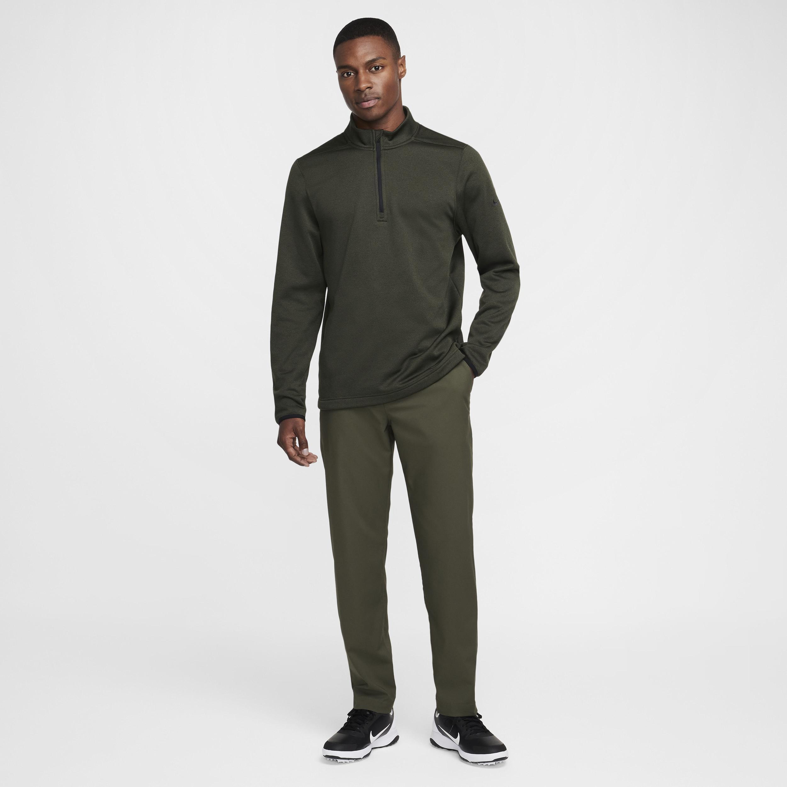 Men's Nike Therma-FIT Victory Golf Quarter-Zip Fleece Pullover, Size: Small, Cargo Green Product Image
