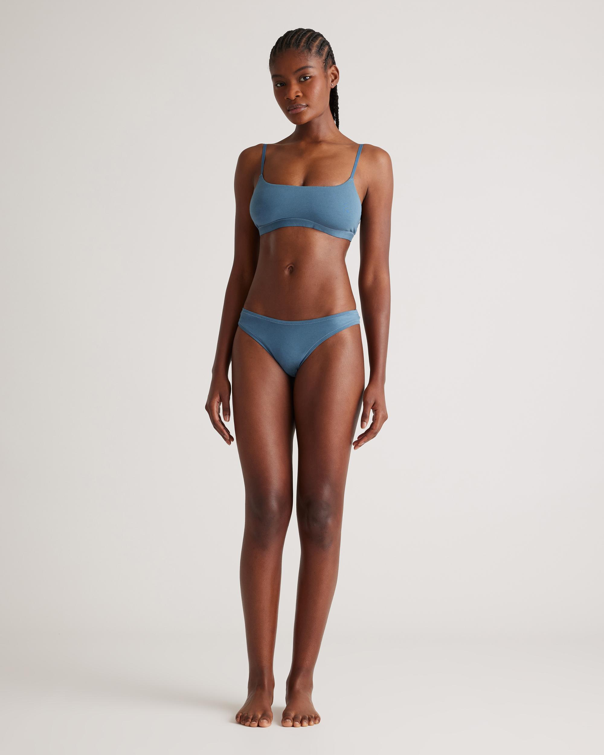 Quince | Women's High-Cut Thong Size XS, Organic Cotton Product Image