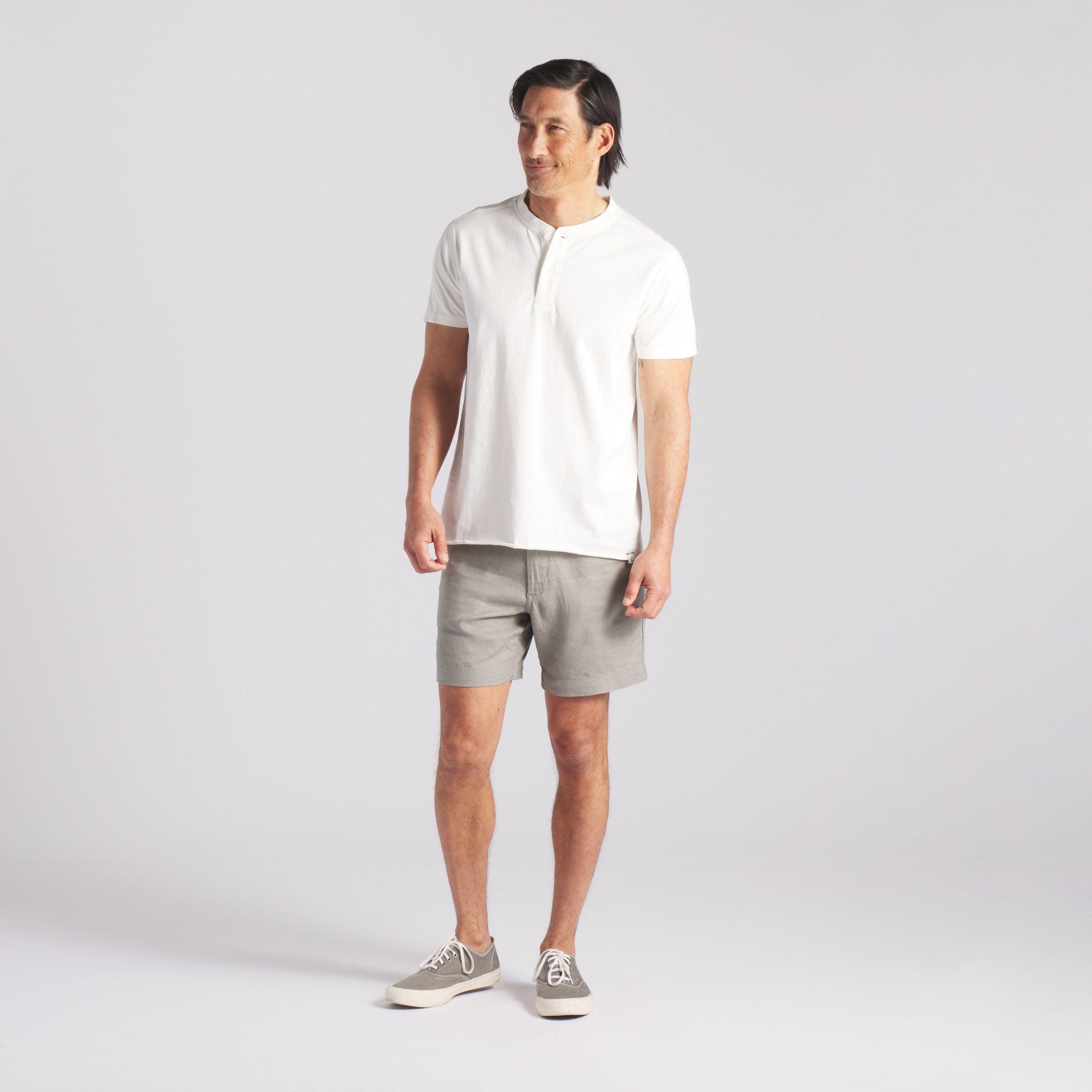 Cooper Short Sleeve Henley - Oatmeal Product Image