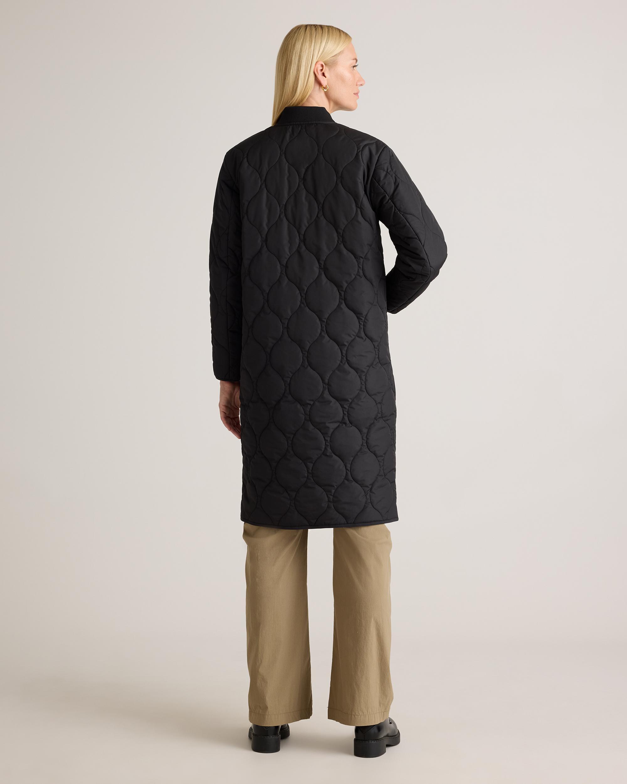 Quince | Women's Featherless Quilted Puffer Long Coat Recycled Polyester Product Image