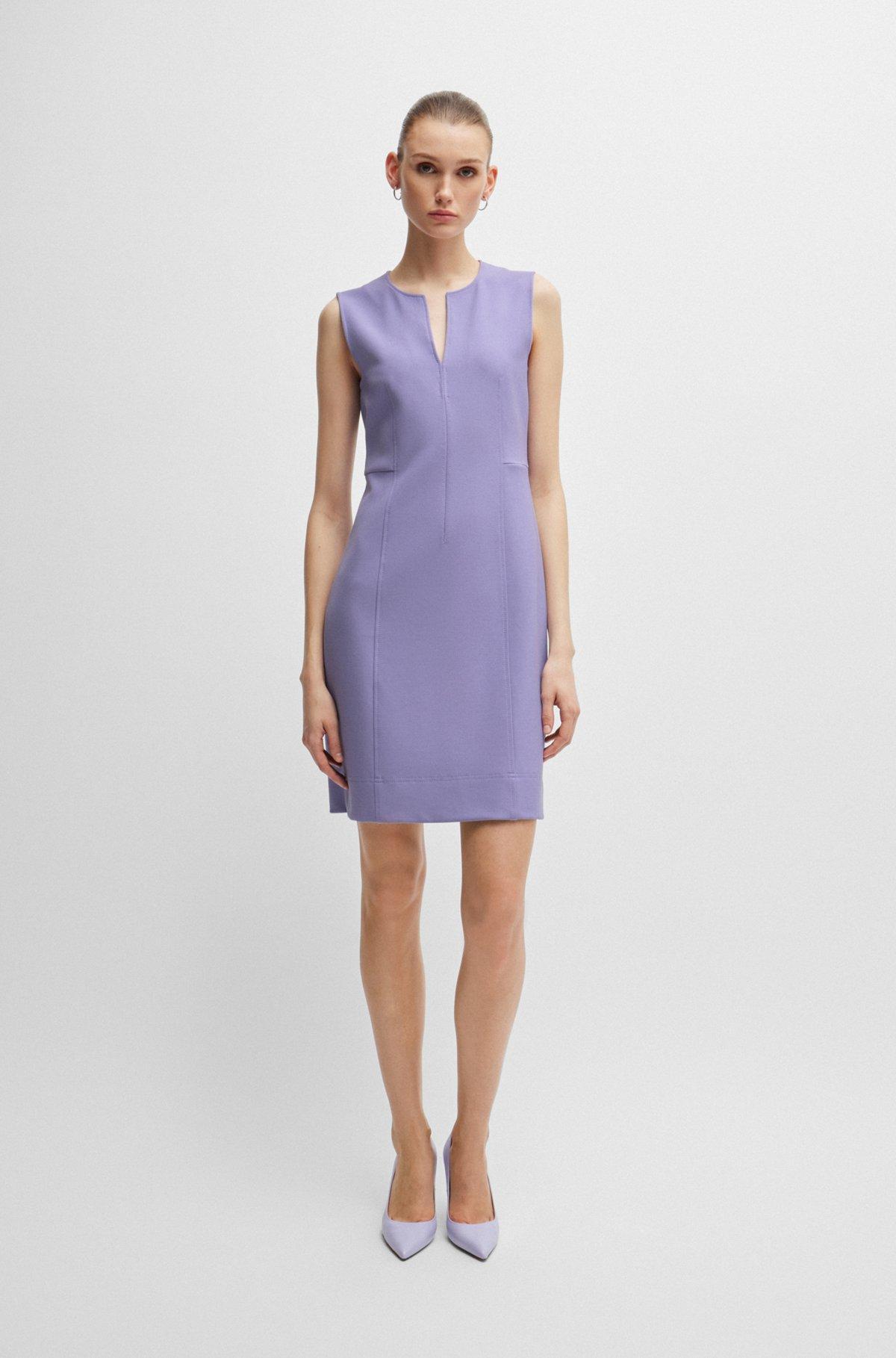 Sleeveless dress with notch neckline Product Image