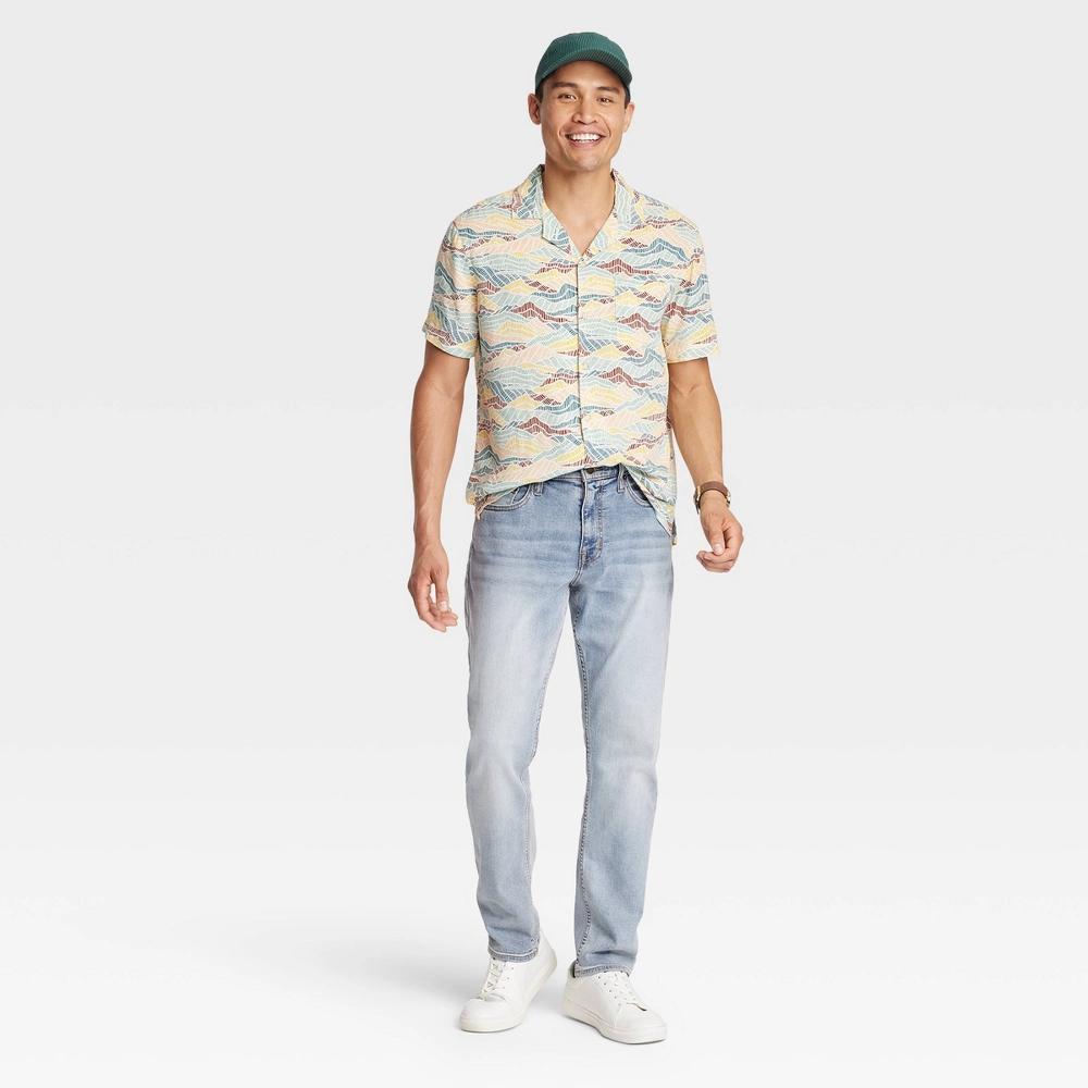 Mens Athletic Fit Jeans - Goodfellow & Co Light Wash 33x34 Product Image