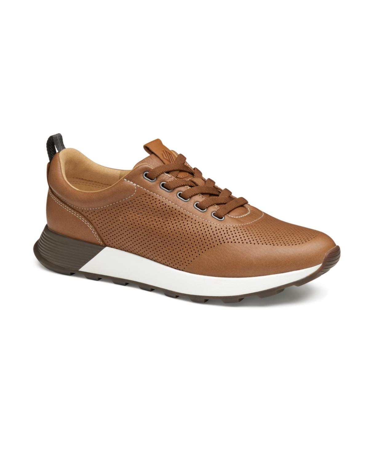 Johnston  Murphy Mens Kinnon Perforated Leather Sneakers Product Image
