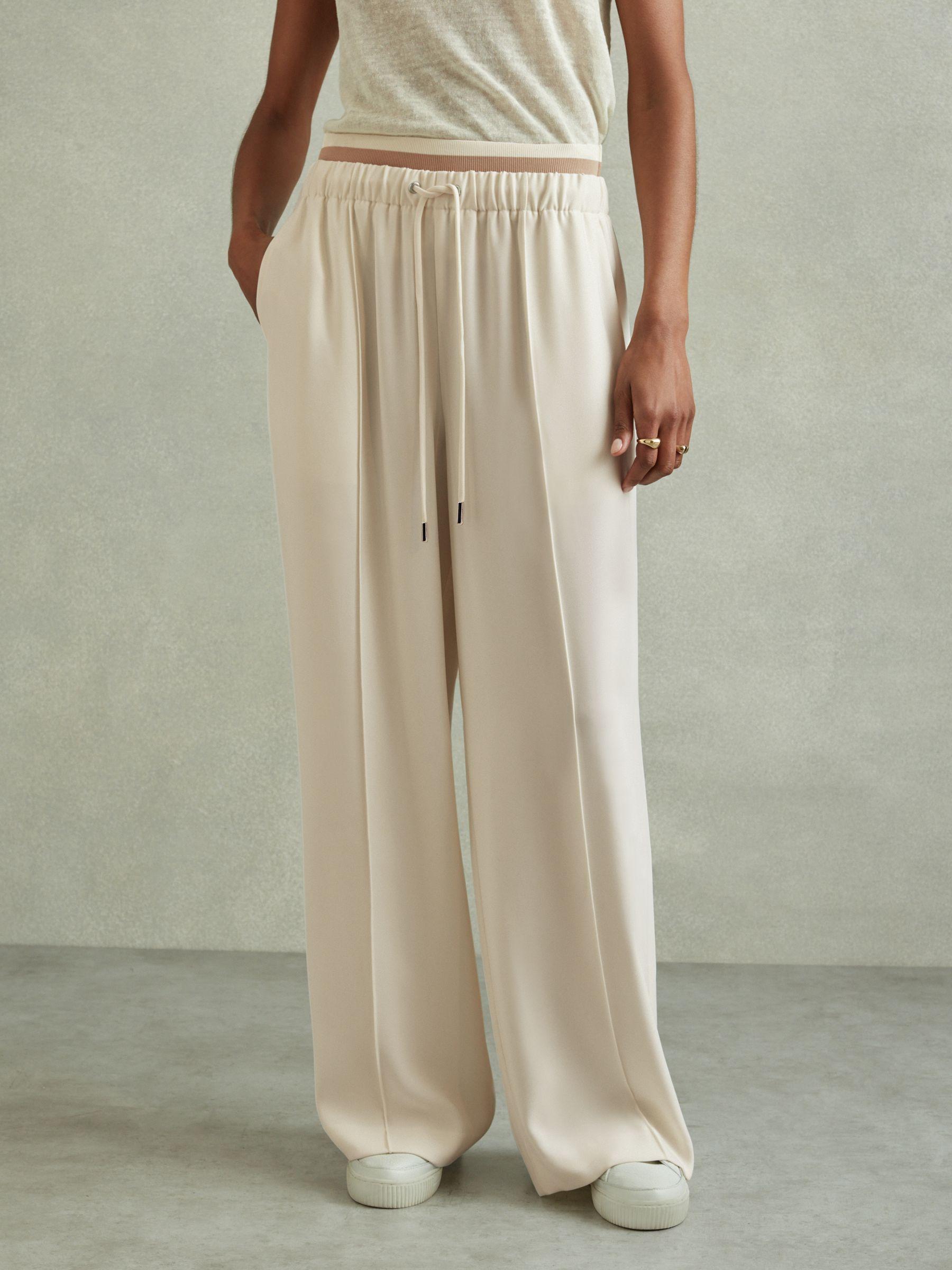 Petite Linen Belted Sleeveless Midi Dress in Neutral Product Image